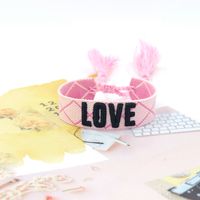 1 Piece Fashion Love Polyester Embroidery Handmade Tassel Unisex Bracelets sku image 56