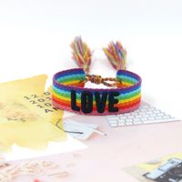 1 Piece Fashion Love Polyester Embroidery Handmade Tassel Unisex Bracelets sku image 67