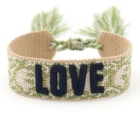 1 Piece Fashion Love Polyester Embroidery Handmade Tassel Unisex Bracelets sku image 72