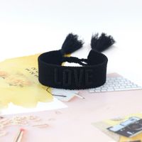 1 Piece Fashion Love Polyester Embroidery Handmade Tassel Unisex Bracelets sku image 62