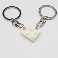 Cute Heart Shape Alloy Unisex Bag Pendant Keychain 1 Piece sku image 1