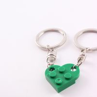 Cute Heart Shape Alloy Unisex Bag Pendant Keychain 1 Piece sku image 6