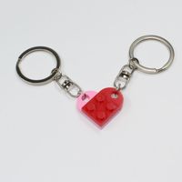 Cute Heart Shape Alloy Unisex Bag Pendant Keychain 1 Piece sku image 21