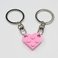 Cute Heart Shape Alloy Unisex Bag Pendant Keychain 1 Piece sku image 3