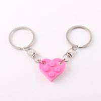 Cute Heart Shape Alloy Unisex Bag Pendant Keychain 1 Piece sku image 29