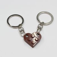 Cute Heart Shape Alloy Unisex Bag Pendant Keychain 1 Piece sku image 8