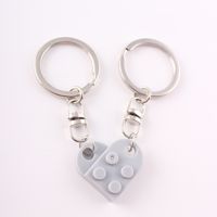 Cute Heart Shape Alloy Unisex Bag Pendant Keychain 1 Piece sku image 11