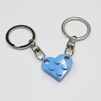 Cute Heart Shape Alloy Unisex Bag Pendant Keychain 1 Piece sku image 15