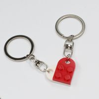 Cute Heart Shape Alloy Unisex Bag Pendant Keychain 1 Piece sku image 20