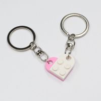 Cute Heart Shape Alloy Unisex Bag Pendant Keychain 1 Piece sku image 24