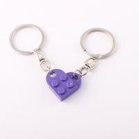Cute Heart Shape Alloy Unisex Bag Pendant Keychain 1 Piece sku image 30