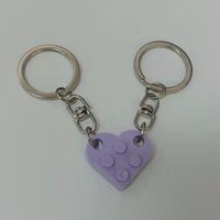 Cute Heart Shape Alloy Unisex Bag Pendant Keychain 1 Piece sku image 27