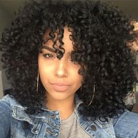 Women's Simple Style Street High Temperature Wire Short Curly Hair Wigs main image 4