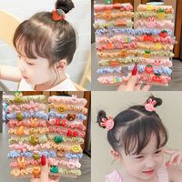 Cartoon Style Plaid Cloth Handmade Hair Tie 1 Set main image 6