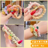 Cartoon Style Plaid Cloth Handmade Hair Tie 1 Set main image 3