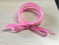 Sweet Solid Color Silica Gel Bowknot Unisex Bracelets 1 Piece sku image 25