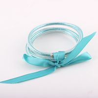 Sweet Solid Color Silica Gel Bowknot Unisex Bracelets 1 Piece sku image 28