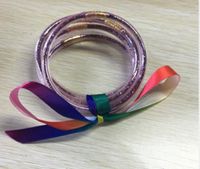 Dulce Color Sólido Gel De Sílice Lazo Unisexo Pulsera 1 Pieza sku image 26