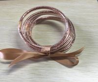 Sweet Solid Color Silica Gel Bowknot Unisex Bracelets 1 Piece sku image 30