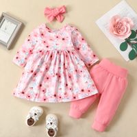 Fashion Flower Cotton Baby Clothing Sets main image 5
