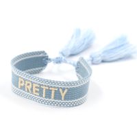 Simple Style Letter Polyester Unisex Bracelets 1 Piece sku image 9