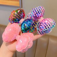 Sweet Gradient Color Bow Knot Sequin Hair Clip 1 Piece main image 4