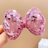 Sweet Gradient Color Bow Knot Sequin Hair Clip 1 Piece sku image 6