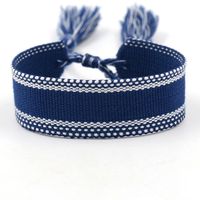 1 Piece Ethnic Style Stripe Plaid Polyester Embroidery Tassel Unisex Bracelets sku image 65