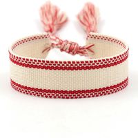 1 Piece Ethnic Style Stripe Plaid Polyester Embroidery Tassel Unisex Bracelets sku image 42