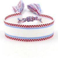 1 Piece Ethnic Style Stripe Plaid Polyester Embroidery Tassel Unisex Bracelets sku image 9