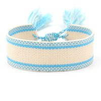 1 Piece Ethnic Style Stripe Plaid Polyester Embroidery Tassel Unisex Bracelets sku image 24