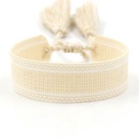1 Piece Ethnic Style Stripe Plaid Polyester Embroidery Tassel Unisex Bracelets sku image 2