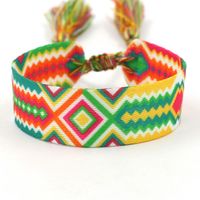 1 Piece Ethnic Style Stripe Plaid Polyester Embroidery Tassel Unisex Bracelets sku image 56