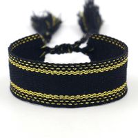 1 Piece Ethnic Style Stripe Plaid Polyester Embroidery Tassel Unisex Bracelets sku image 36