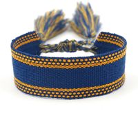 1 Piece Ethnic Style Stripe Plaid Polyester Embroidery Tassel Unisex Bracelets sku image 18