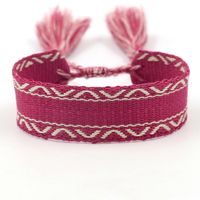 1 Piece Ethnic Style Stripe Plaid Polyester Embroidery Tassel Unisex Bracelets sku image 39