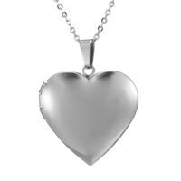 Einfacher Stil Herzform Rostfreier Stahl Überzug Halskette Mit Anhänger 1 Stück sku image 4