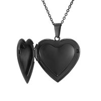 Einfacher Stil Herzform Rostfreier Stahl Überzug Halskette Mit Anhänger 1 Stück main image 2