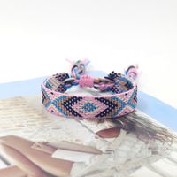 Ethnic Style Plaid Polyester Unisex Bracelets 1 Piece main image 5