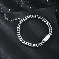 Fashion Geometric Titanium Steel Polishing Necklace 1 Piece sku image 1