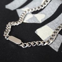 Fashion Geometric Titanium Steel Polishing Necklace 1 Piece sku image 4