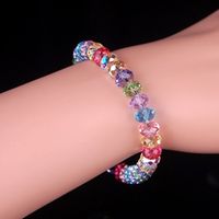 Fashion Colorful Artificial Crystal Wholesale Bracelets main image 2
