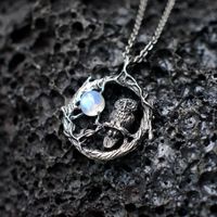 Fashion Owl Alloy Plating Hollow Out Inlay Glass Stone Women's Pendant Necklace 1 Piece main image 3