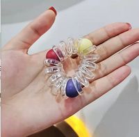 Fashion Gradient Color Phone Line Hair Ring Handmade Hair Tie 1 Piece sku image 13