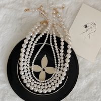 Retro Round Beaded Pearl Women's Necklace 1 Piece main image 1