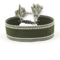 1 Piece Ethnic Style Stripe Plaid Polyester Embroidery Tassel Unisex Bracelets sku image 20