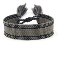 1 Piece Ethnic Style Stripe Plaid Polyester Embroidery Tassel Unisex Bracelets sku image 27
