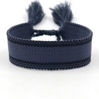 1 Piece Ethnic Style Stripe Plaid Polyester Embroidery Tassel Unisex Bracelets sku image 50
