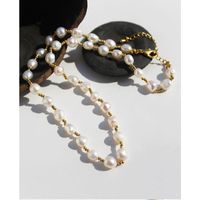Mode Geometrisch Perle Überzug Halskette 1 Stück main image 1
