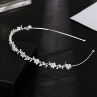 Simple Style Flower Alloy Plating Rhinestones Hair Band 1 Piece main image 5